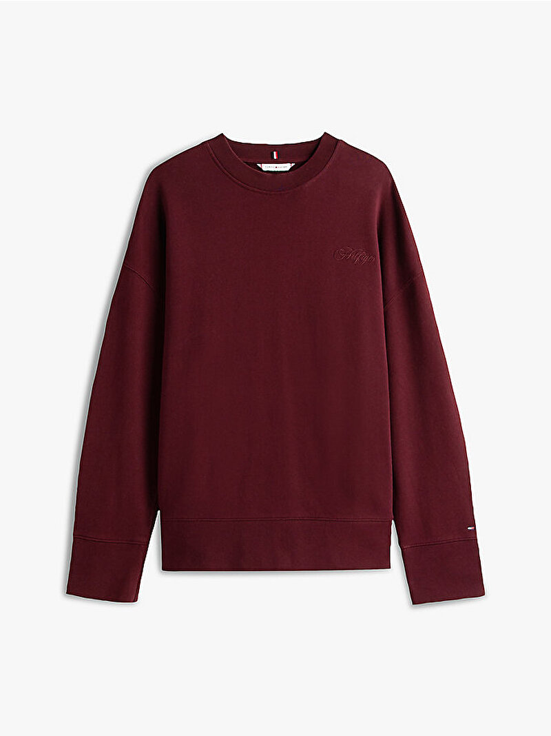 Kadın Modern Relax Terry Sweatshirt Kırmızı WW0WW46125XIH