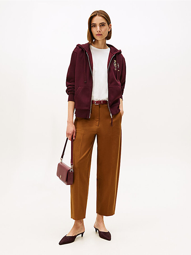 Kadın Gold Crest Terry Sweatshirt Kırmızı WW0WW46126XIH
