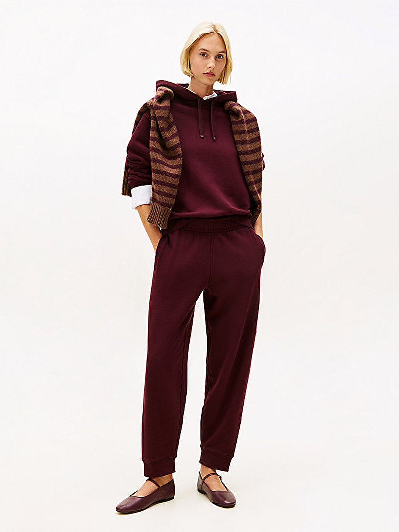 Kadın Modern Regular Terry Sweatshirt Kırmızı WW0WW46127XIH