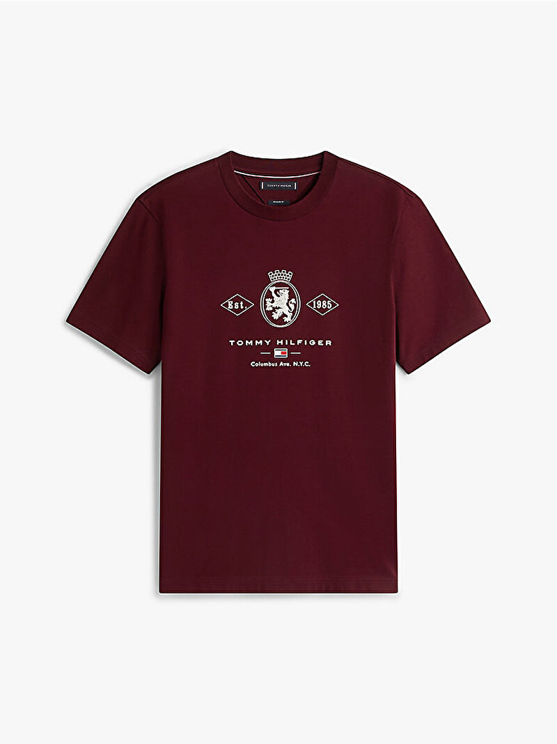 Erkek Diamond Crest Graphic T-shirt Kırmızı MW0MW40020XIH