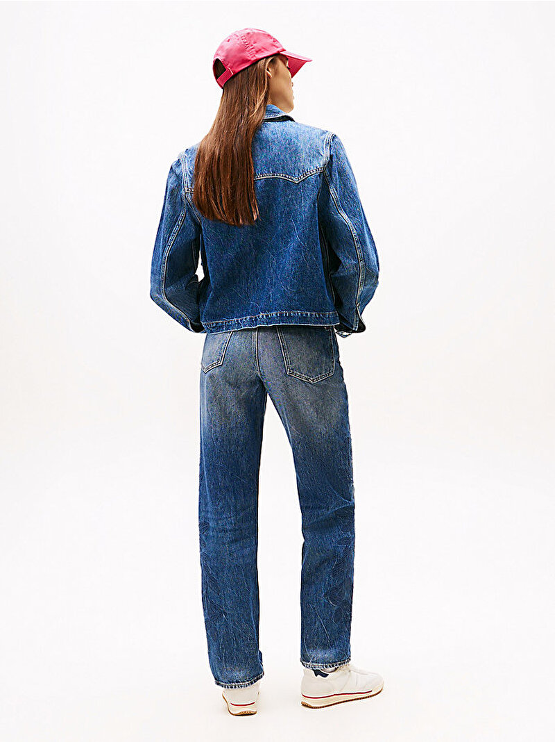 Kadın Coach Denim Ceket Lacivert DW0DW215531BK