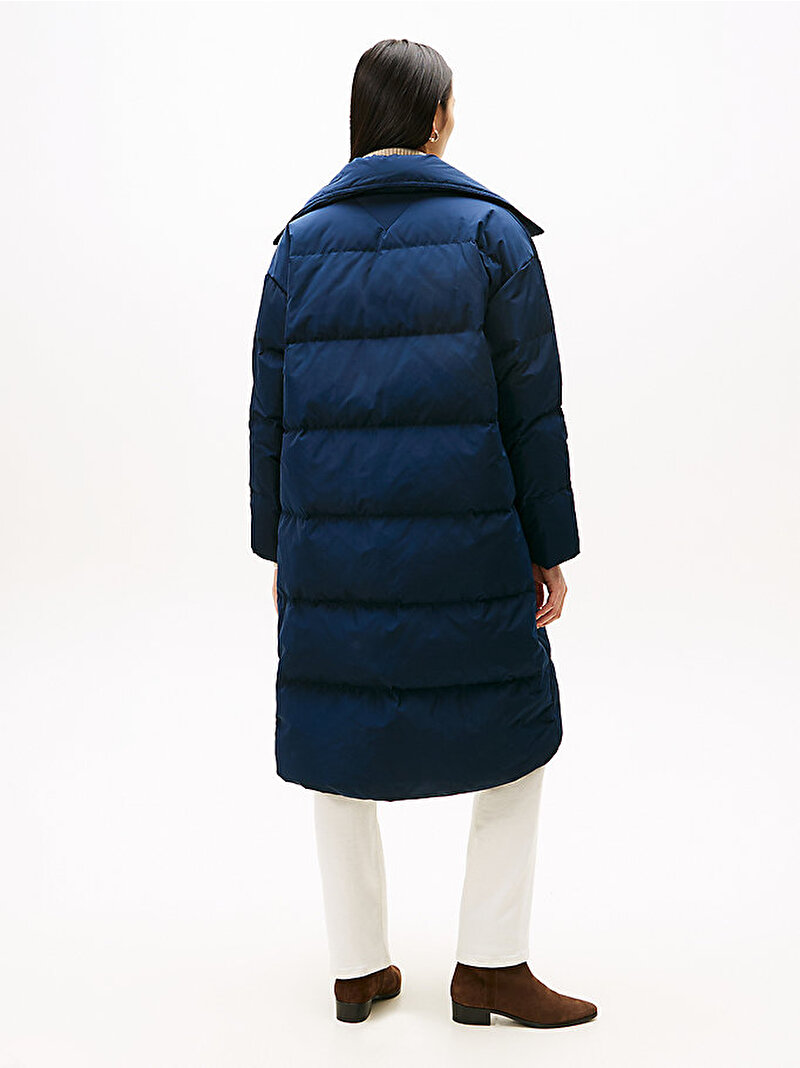 Kadın Crest Puffer Mont Lacivert WW0WW47279C1G