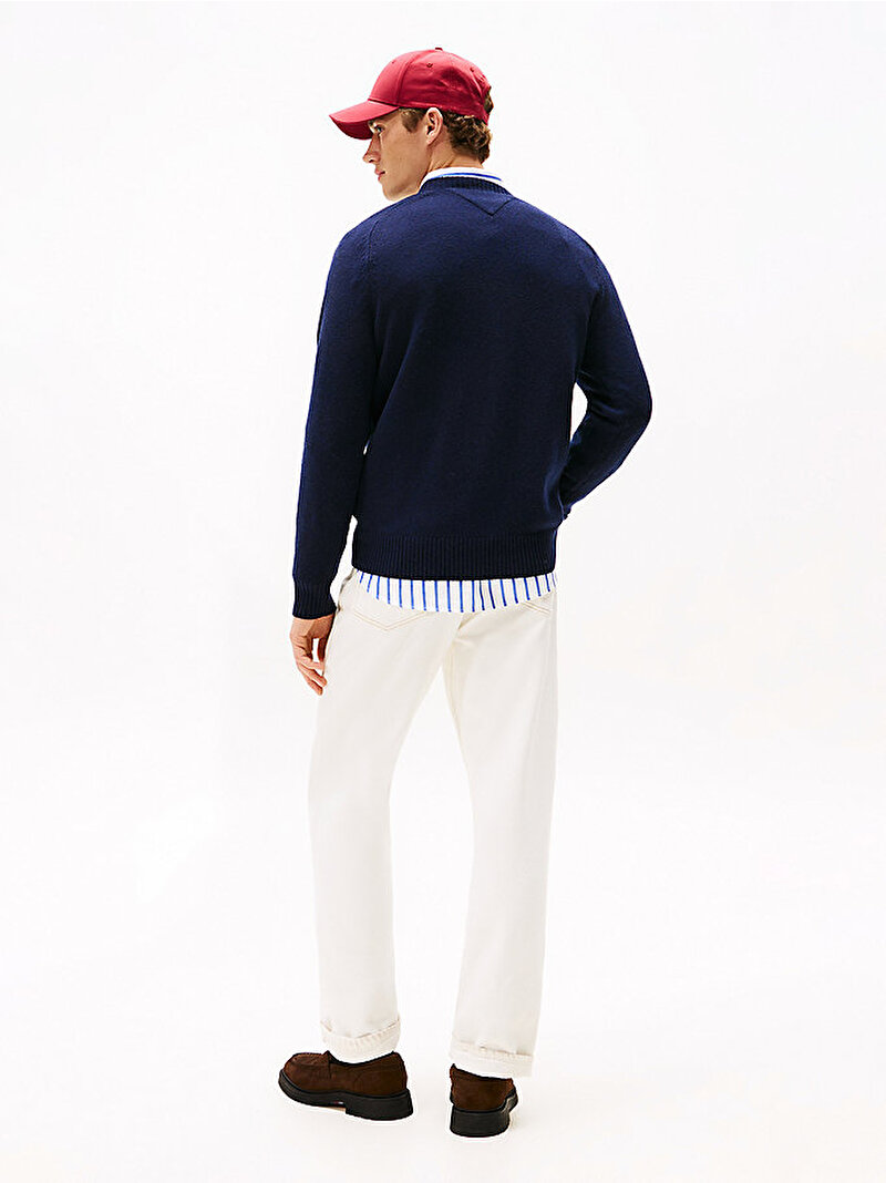 Erkek Crewneck Kazak Lacivert MW0MW36535DW5