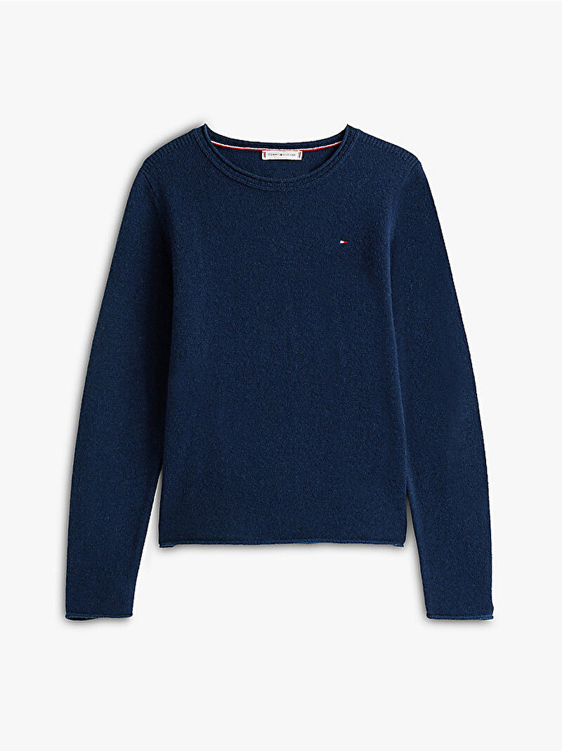 Kadın Soft Wool Kazak Lacivert WW0WW40264C1G