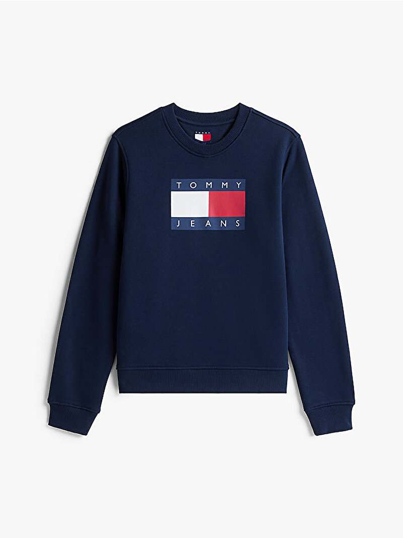 Kadın TJW Regular Flag Sweatshirt Lacivert DW0DW22564C1G