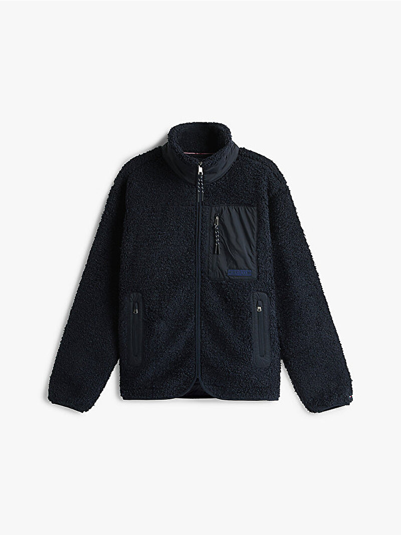 Erkek Teddy Fleece Sweatshirt Lacivert MW0MW40420DW5