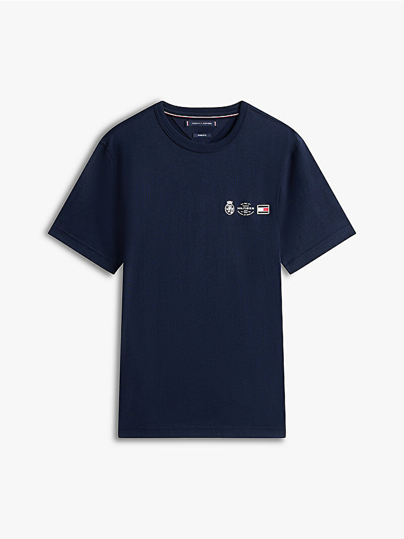 Erkek Small Crest Outline T-shirt Lacivert MW0MW40011DW5