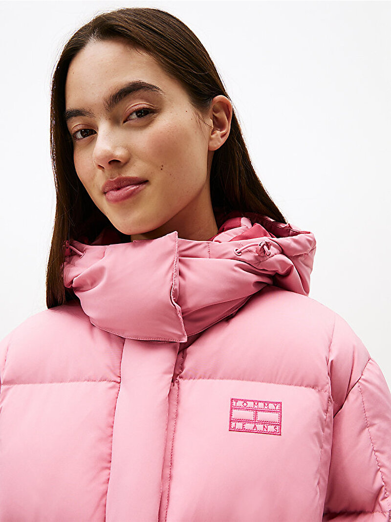 Kadın TJW Alaska Grid Down Puffer Mont Pembe  DW0DW21623THC
