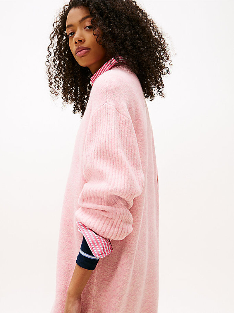 Kadın TJW Flag Kazak Elbise Pembe  DW0DW21462T08