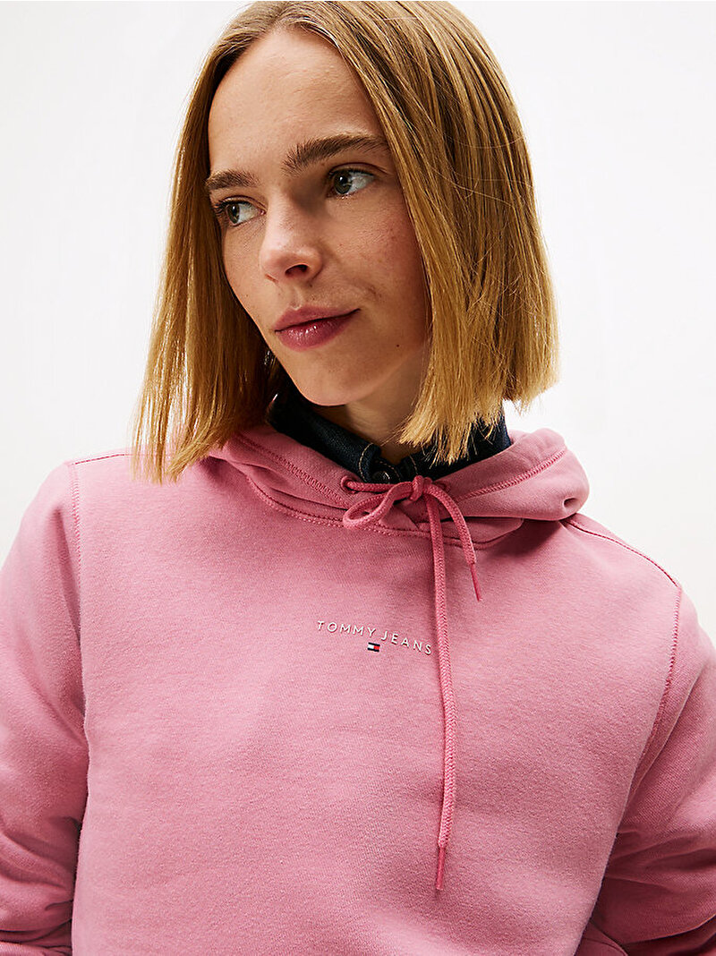 Kadın TJW Linear Hoodie Pembe  DW0DW21963THC