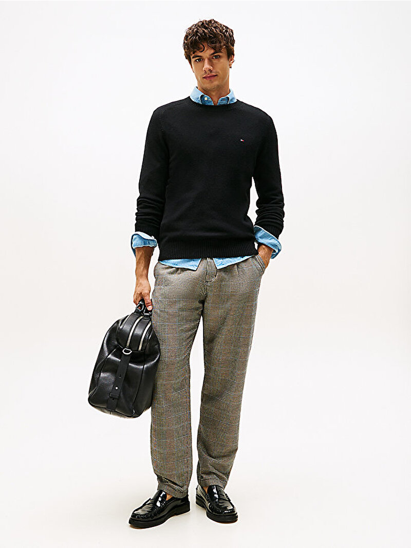 Erkek Crewneck Kazak Siyah MW0MW36535BDS