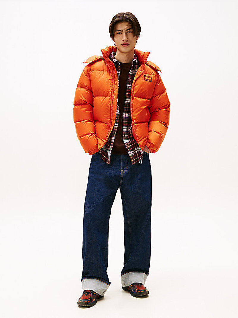 Erkek TJM Alaska Down Puffer Mont Turuncu DM0DM22036SZZ