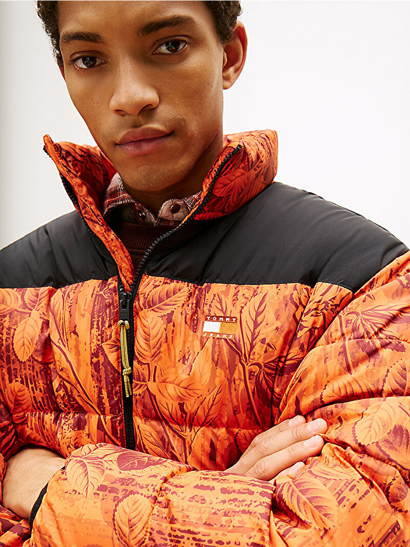 Erkek TJM Vail Puffer Mont Turuncu DM0DM22037SZZ