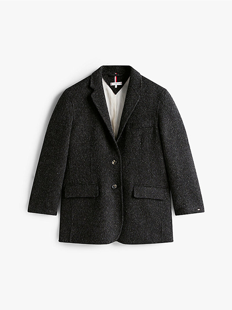 Kadın Alpaca Wool Blazer Gri WW0WW46856P4E