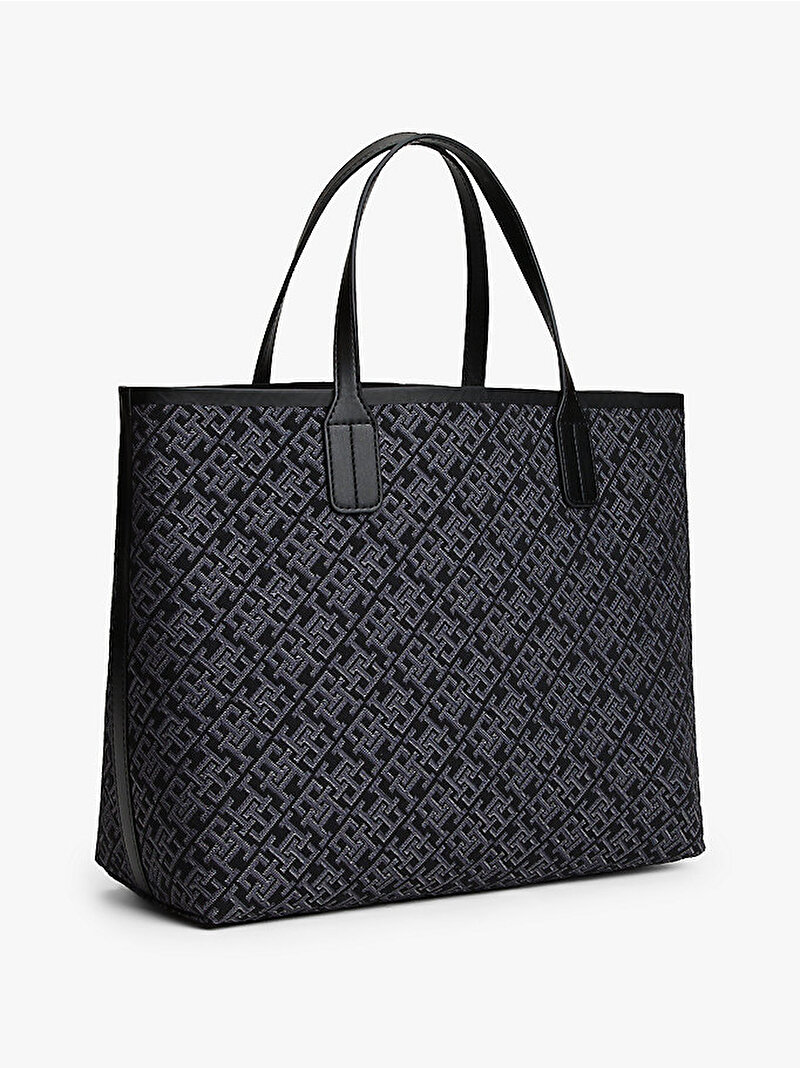 Kadın TH Icon Satchel Çanta Siyah AW0AW17685BDS