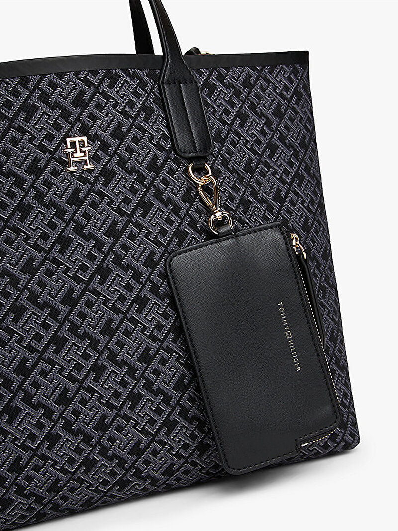 Kadın TH Icon Satchel Çanta Siyah AW0AW17685BDS