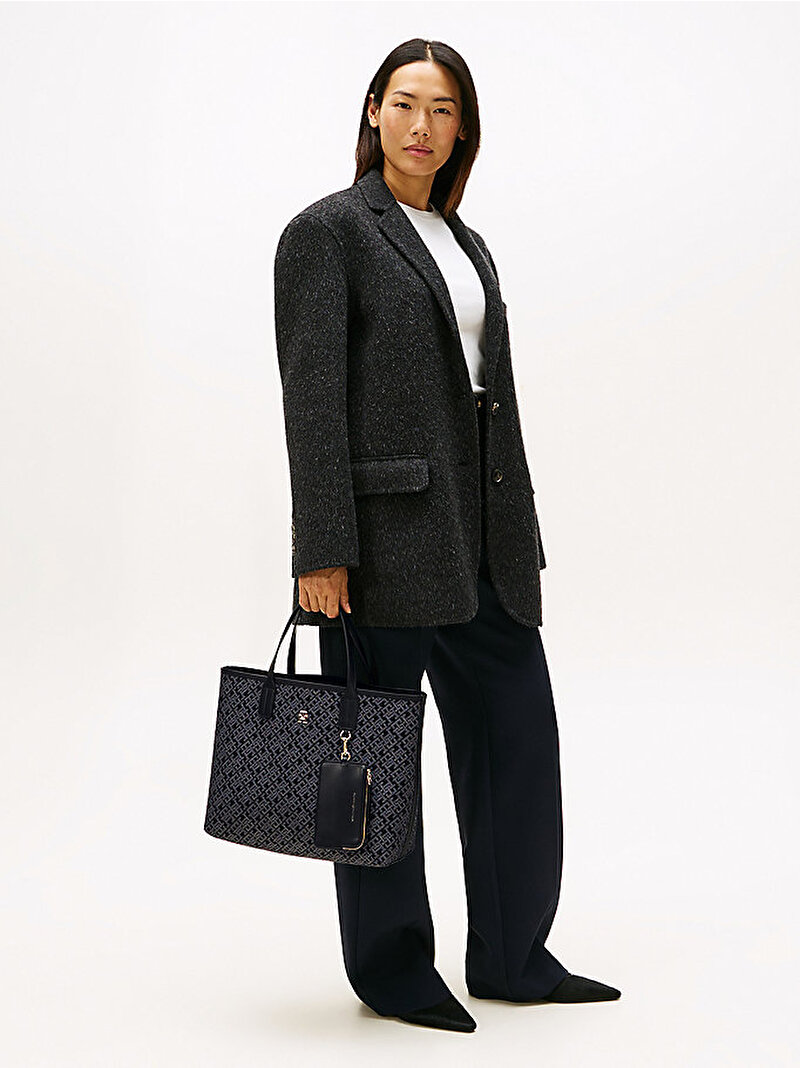 Kadın TH Icon Satchel Çanta Siyah AW0AW17685BDS