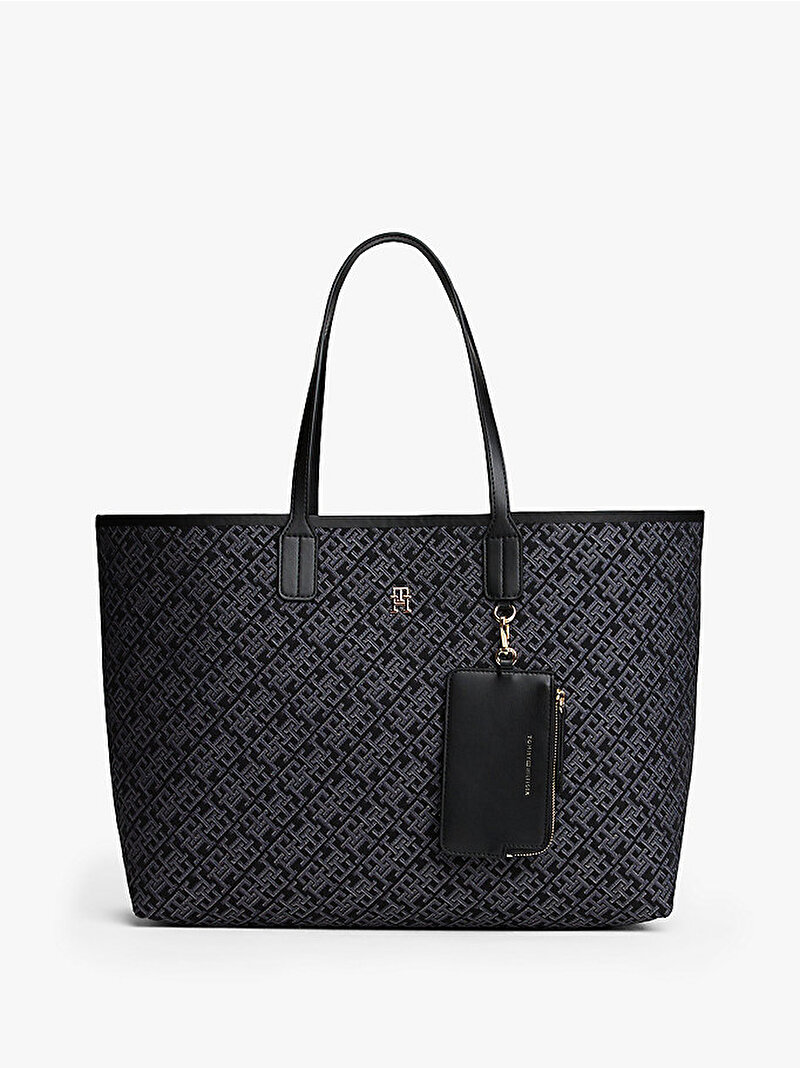 Kadın TH Icon Tote Çanta Siyah AW0AW17688BDS
