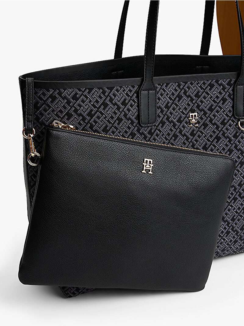 Kadın TH Icon Tote Çanta Siyah AW0AW17688BDS