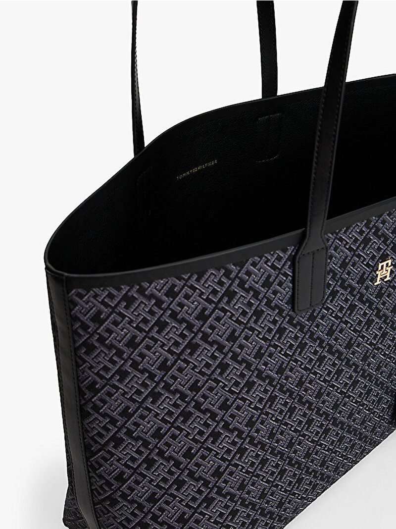 Kadın TH Icon Tote Çanta Siyah AW0AW17688BDS
