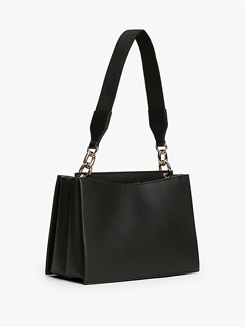 Kadın TH Medium Satchel Çanta Siyah AW0AW17722BDS