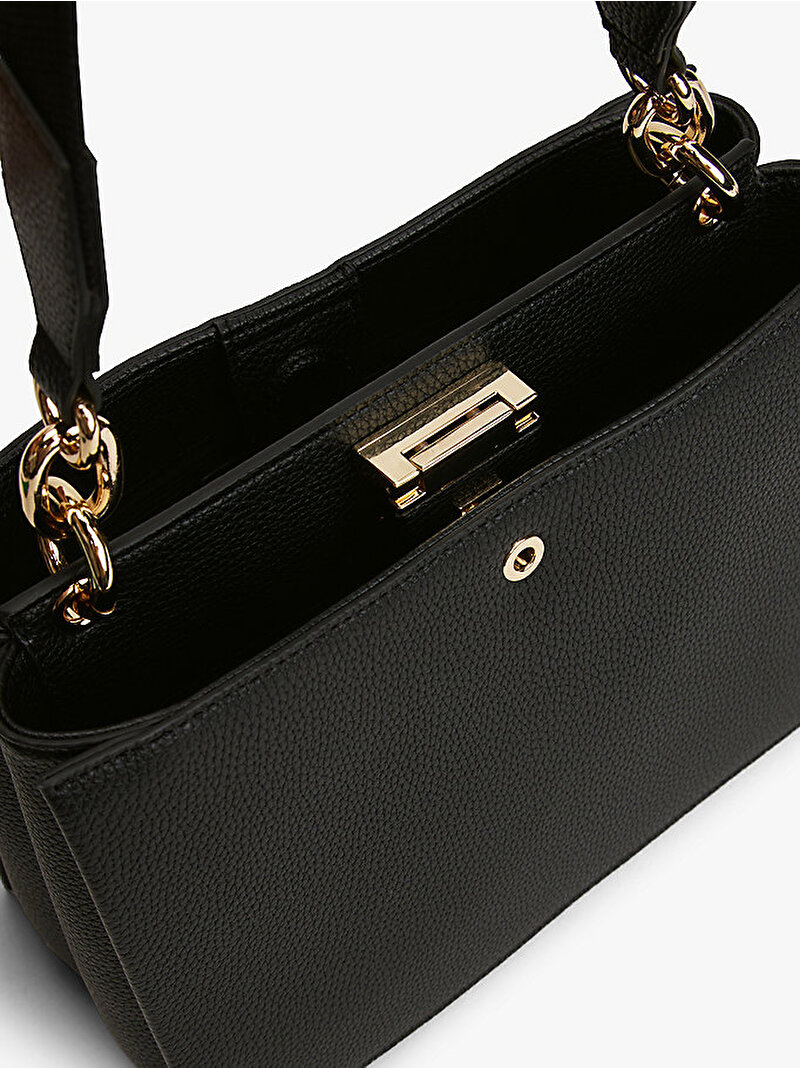 Kadın TH Medium Satchel Çanta Siyah AW0AW17722BDS