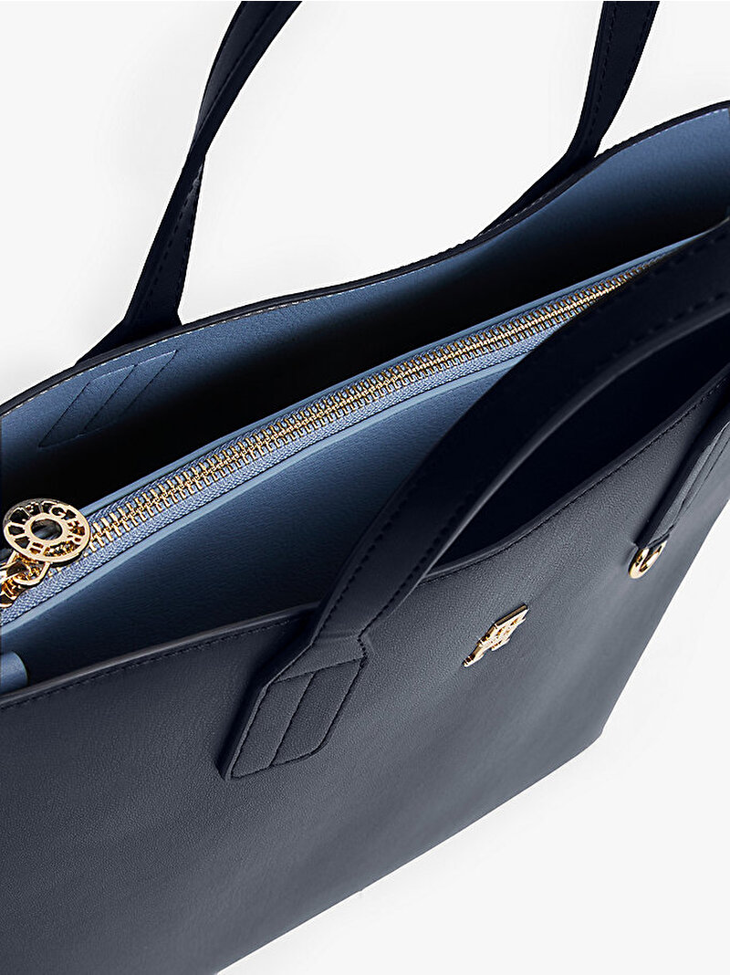 Kadın TH Icon Satchel Çanta Lacivert AW0AW17683DW6