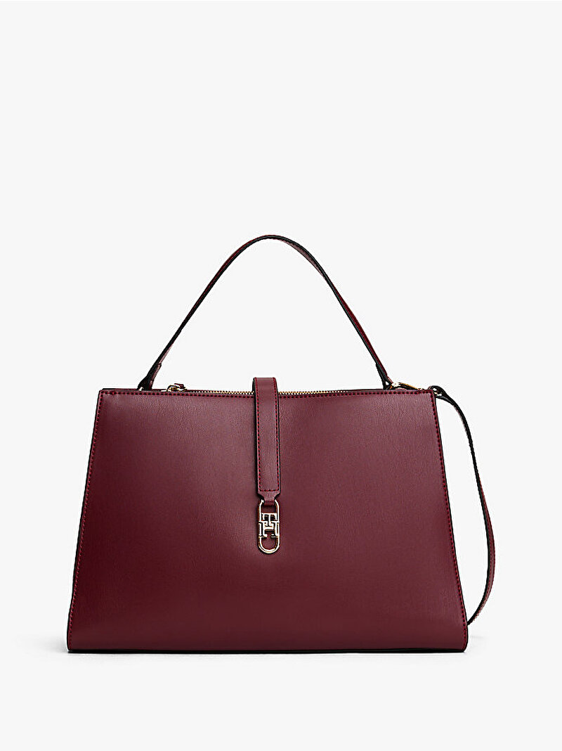 Kadın TH Libre Medium Satchel Çanta Kırmızı AW0AW17724VLP
