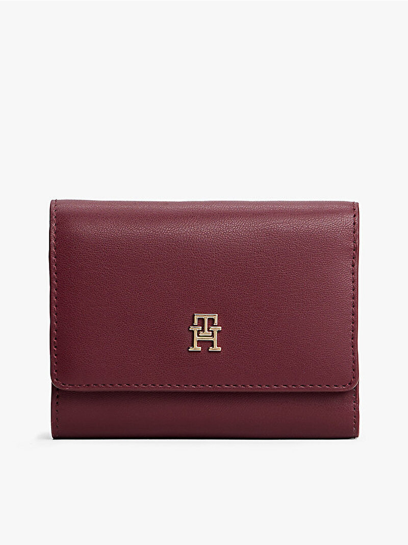 Kadın TH Icon Trifold Cüzdan Kırmızı AW0AW17737VLP