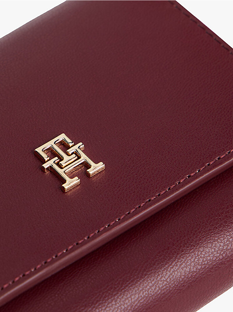 Kadın TH Icon Trifold Cüzdan Kırmızı AW0AW17737VLP