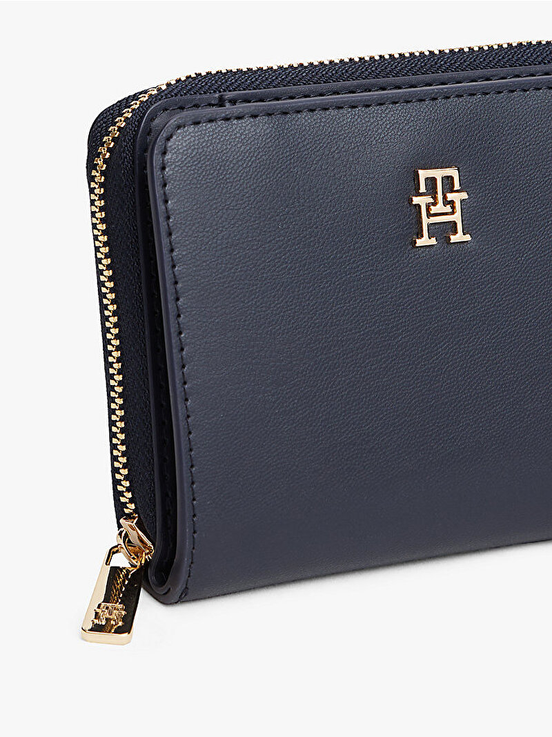 Kadın TH Icon Trifold Cüzdan Lacivert AW0AW17742DW6