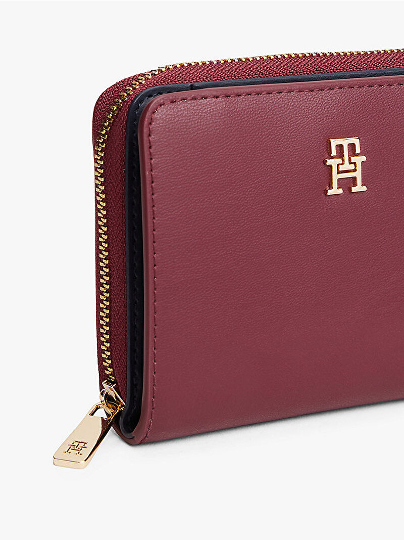 Kadın TH Icon Trifold Cüzdan Kırmızı AW0AW17742VLP