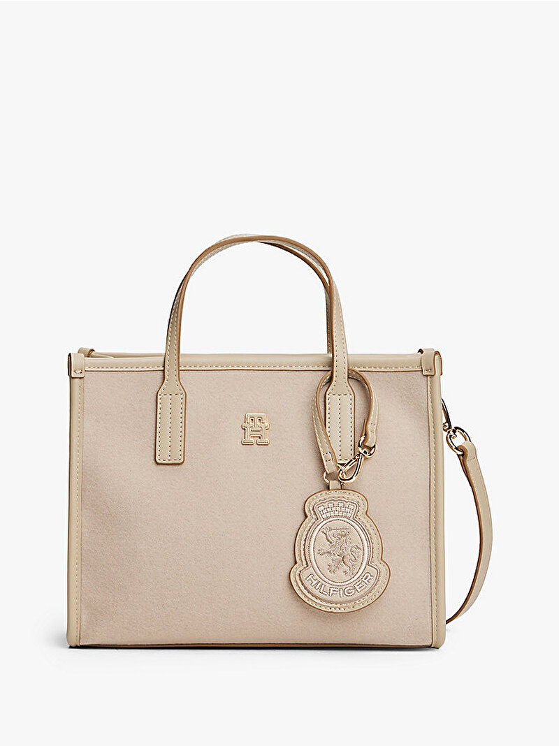 Kadın TH City Small Tote Çanta Bej  AW0AW17852RBT