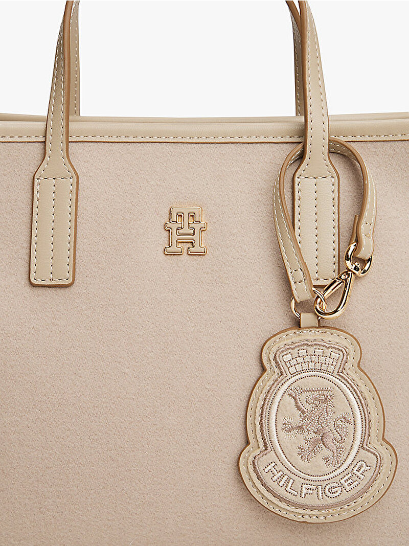 Kadın TH City Small Tote Çanta Bej  AW0AW17852RBT