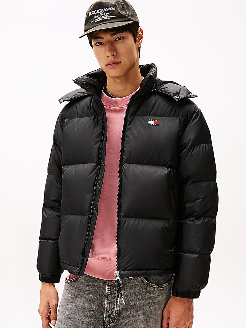 Erkek TJM Alaska Down Puffer Mont Siyah DM0DM22036BDS