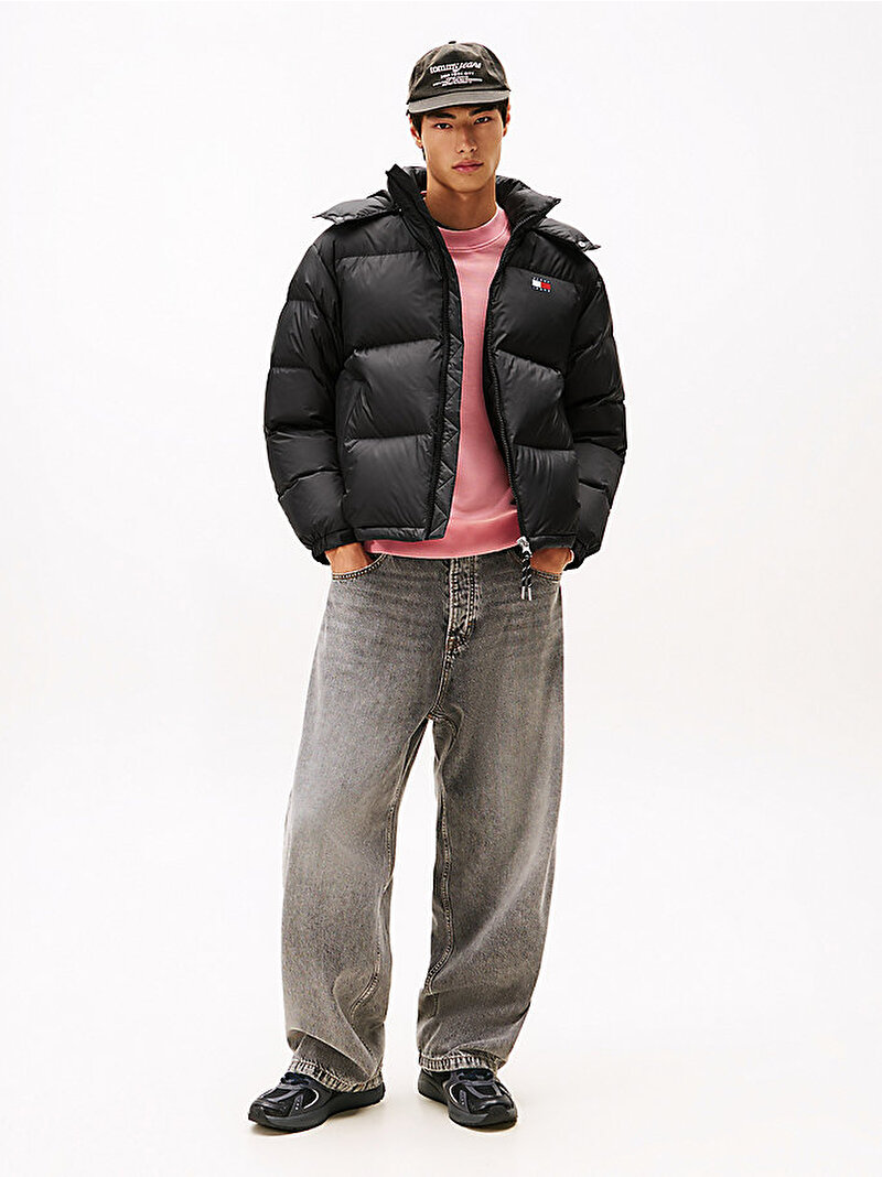 Erkek TJM Alaska Down Puffer Mont Siyah DM0DM22036BDS