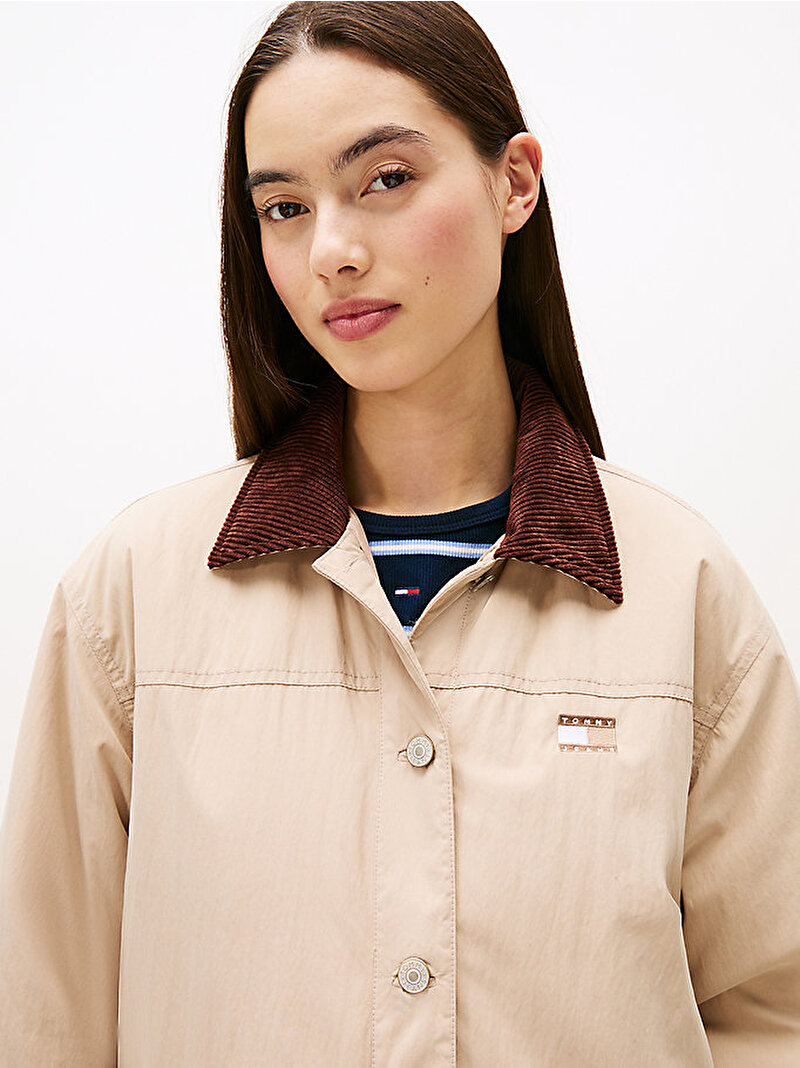 Kadın TJW Cord Collar Mont Bej  DW0DW21663GUQ