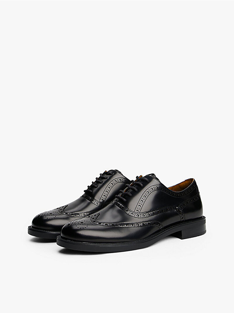 Erkek Hilfiger Oxford Klasik Ayakkabı Siyah FM0FM05766BDS