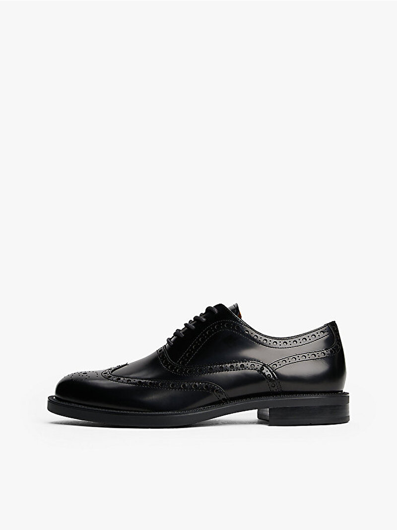 Erkek Hilfiger Oxford Klasik Ayakkabı Siyah FM0FM05766BDS