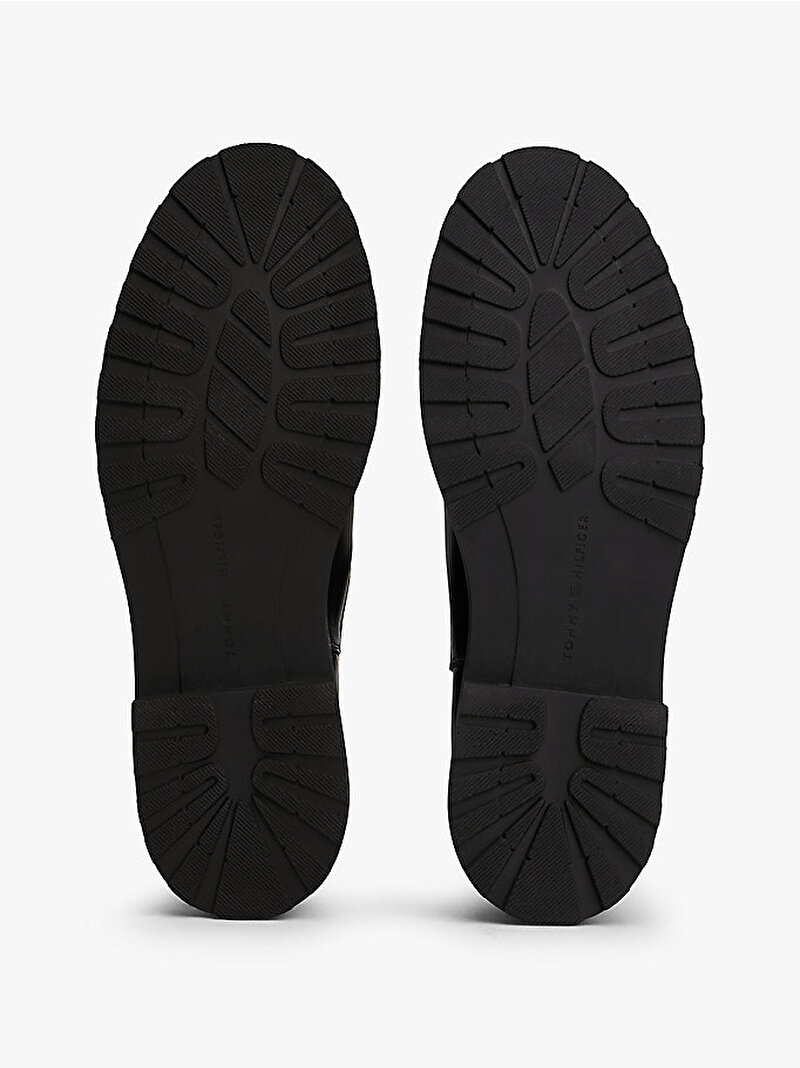 Kadın TH Leather Cleated Bot Siyah FW0FW08766BDS