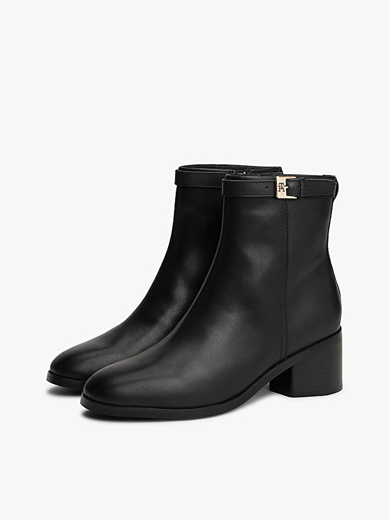 Kadın TH Buckle Riding Mid Bot Siyah FW0FW08859BDS