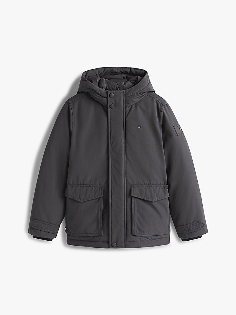 Erkek Çocuk Hooded Parka Siyah KB0KB09889PT2