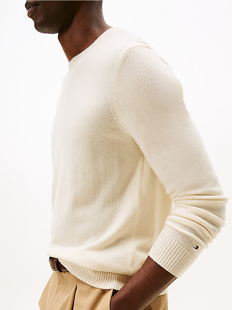 Erkek Cashmere Kazak Beyaz  MW0MW40552Z00