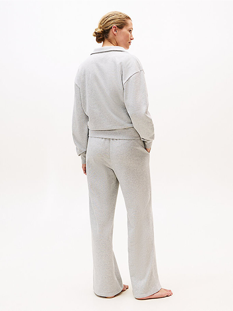 Kadın Kazak Pijama Üstü Gri UW0UW06078P61