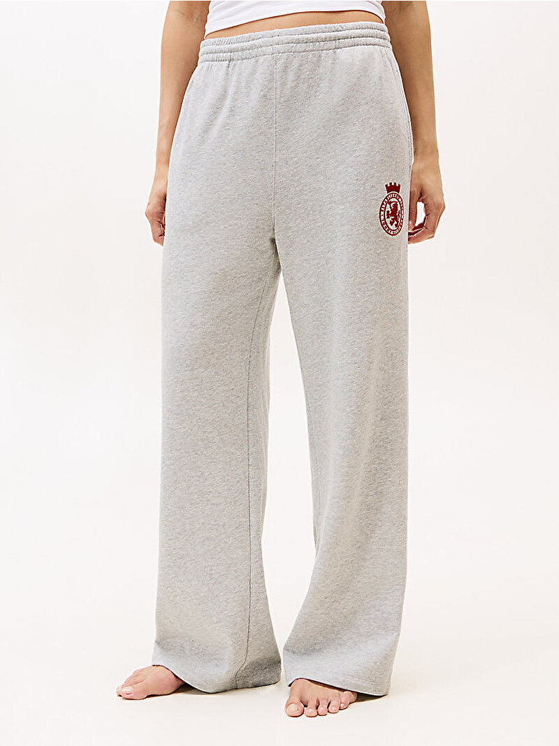 Kadın Wide Leg Pijama Altı Gri UW0UW06081P61