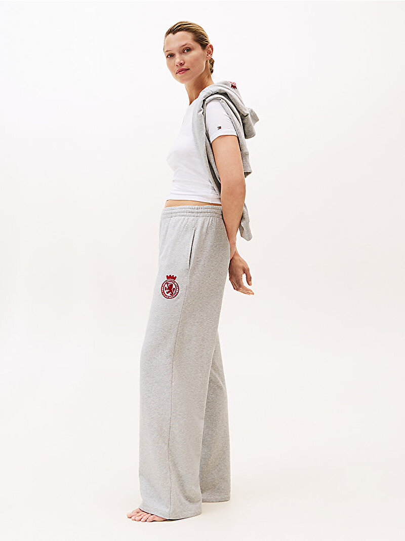 Kadın Wide Leg Pijama Altı Gri UW0UW06081P61
