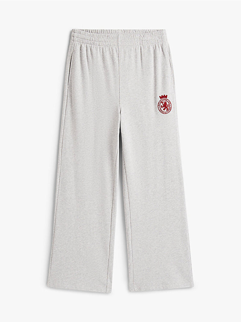 Kadın Wide Leg Pijama Altı Gri UW0UW06081P61