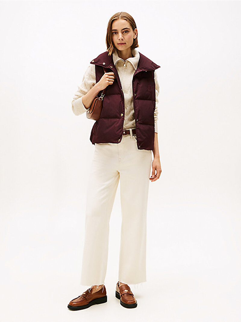 Kadın Crest Down Yelek Kırmızı WW0WW46545XIH