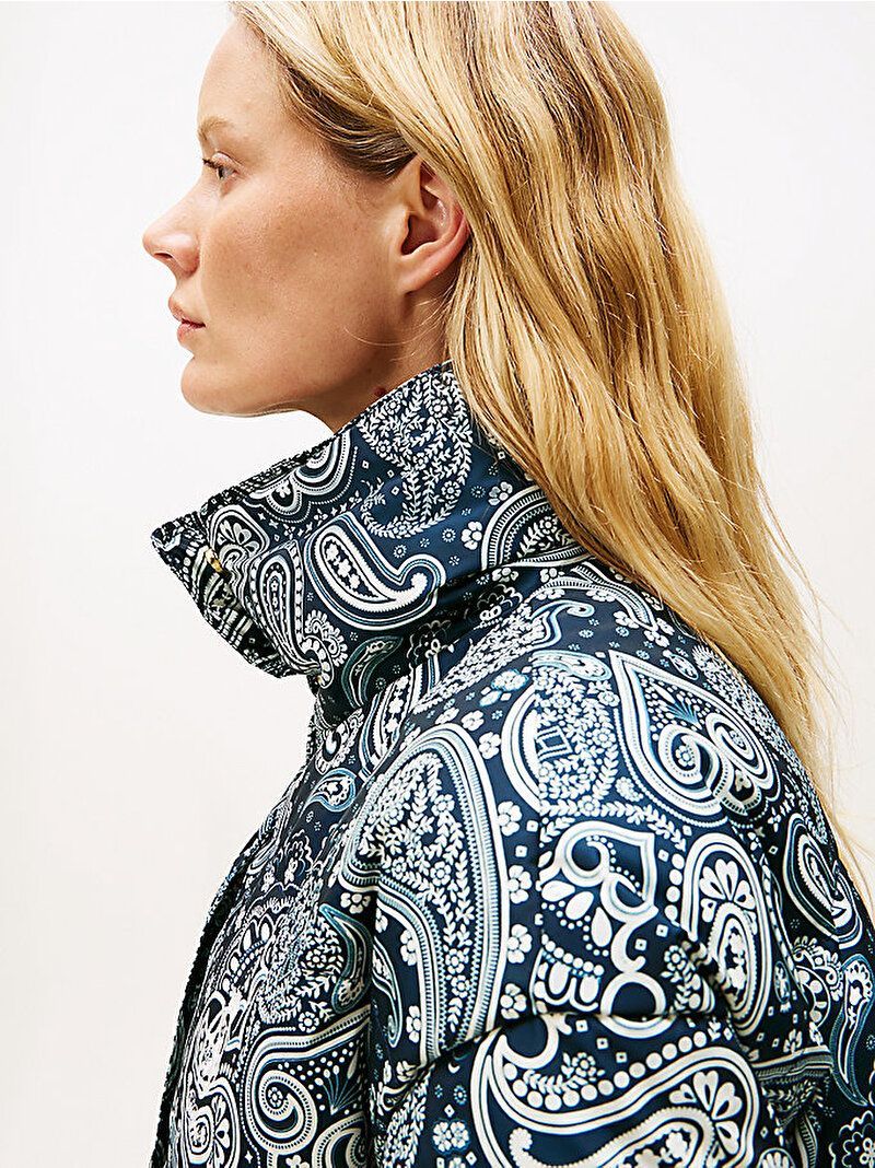 Kadın Down Regular Puffer Mont Lacivert WW0WW474470ZV