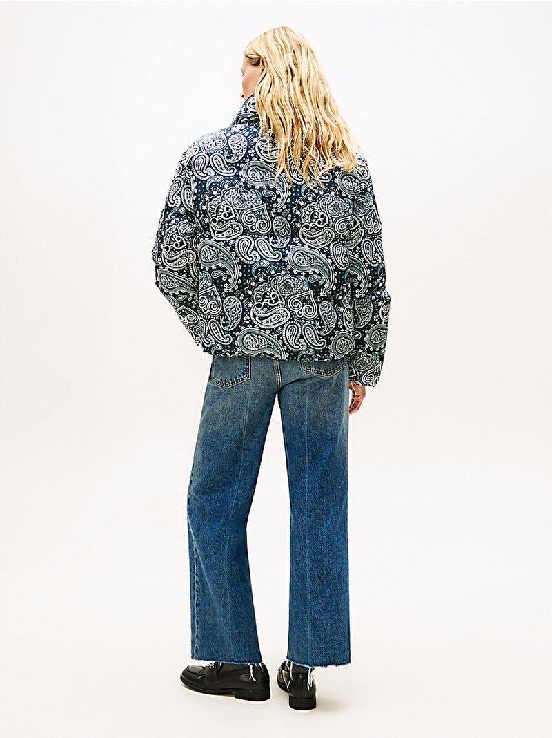 Kadın Down Regular Puffer Mont Lacivert WW0WW474470ZV